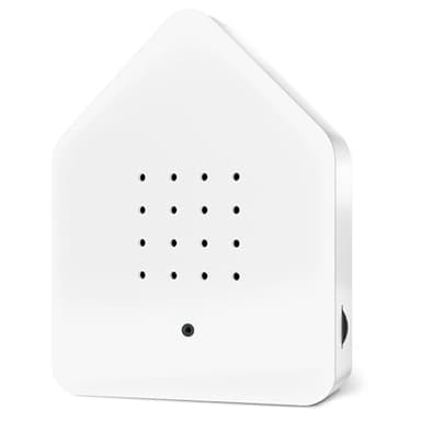 RELAXOUND ORIGINAL Zwitscherbox "White" – moderne vogelgeluidenbox – ontspannend vogelgezang – bewegingssensor met geluid – natuurgeluiden soundbox – wit (3,5 x 11 x 14,5 cm)