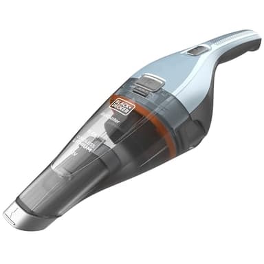 Black+Decker Dustbuster NVC215W Accu-handstofzuiger, 7,2 V, 15,5 W, 385 mm inhoud, draadloos, zakloos, met wandhouder, blauw