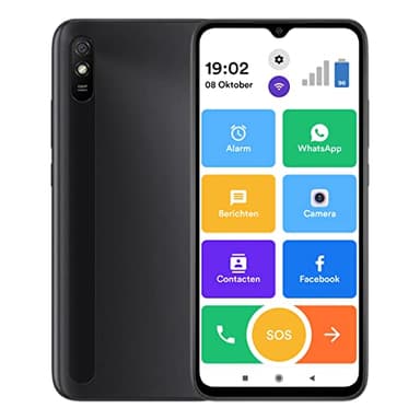 Senifone S1 Senioren Smartphone - Zwart - Voor Ouderen - 32GB - WhatsApp & SOS Functie