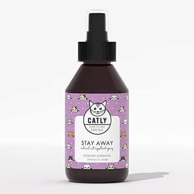 Catly Katverjagende Spray voor Buiten - Kattenverjager met Essentiële Oliën - Anti Krabben Spray - Kattenafschrik Spray, Natuurlijk Ultrasoon Alternatief voor Katten, 250ml