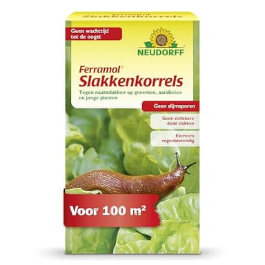 Neudorff Ferramol Slakkenkorrels – Effectieve slakkenbestrijding tegen slakken. Geen slijmsporen en geen zichtbare dode slakken. Voor 100 m², 500 g