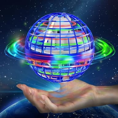 semai Vliegende bal, speelgoed voor jongens, kinderspeelgoed vanaf 6 jaar, met ledlicht, met de hand gecontroleerde Hover Ball, cadeau voor jongens en meisjes van 6-12 jaar, blauw
