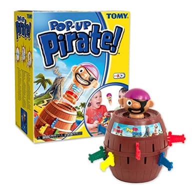 TOMY Pop Up Pirate Classic Children's Action Board Game, Family and Preschool Kids Game, Action Game for Children 4, 5, 6, 7, 8 Year Old Boys and Girls and Adults