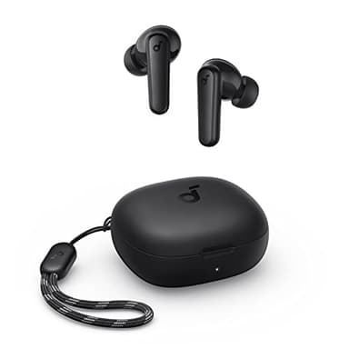 soundcore van Anker P20i draadloze oordopjes Bluetooth 5.3, 10 mm drivers met grote bas, 30 uur speeltijd, IPX5-waterbestendig, 2 microfoons voor bellen met AI-verbetering, aangepaste EQ via app