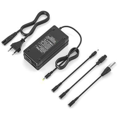 54,6 V 2 A oplader voor elektrische step Kugoo M4/M4 Pro, oplader hoverboard 48 V step accu met 3 aansluitingen voor Gotrax G2 G3 G4, Evercross H5, Hitway H5, UrbanGlide E-Cross Pro