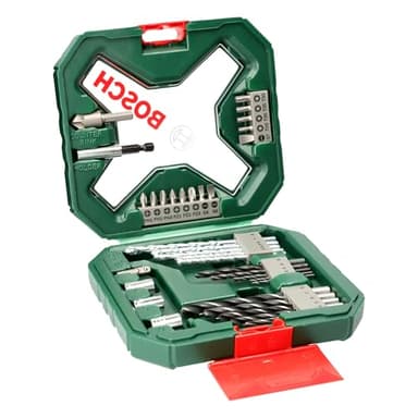 Bosch 34-delige X-Line-boor- en schroefbitset (voor hout, metselwerk en metaal, accessoires boor en schroevendraaier)