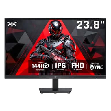 KTC Gaming Monitor, FHD@144Hz 120Hz met IPS Panel, hardwarematige bescherming tegen blauw licht, 95% DCI-P3, 99% sRGB, ΔE<2, 300 cd/㎡, 5ms, 1500:1, Flicker-Free en Adaptive Sync voor werk en gaming