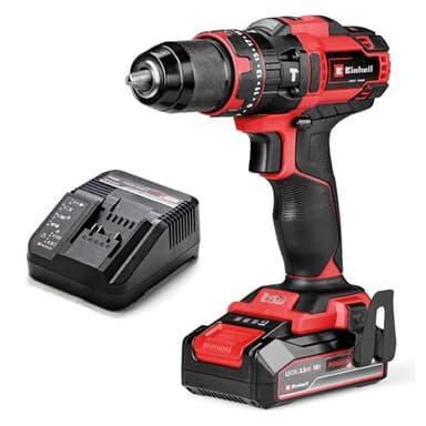 Einhell accu Klopboor-/Schroefmachine TE-CD 18/44 Li-i Kit Power X-Change (18 V, 44 Nm, klopboorfunctie, metalen snelspanboorkop 13 mm, 2 versnellingen, incl. 2.5 Ah accu en lader)