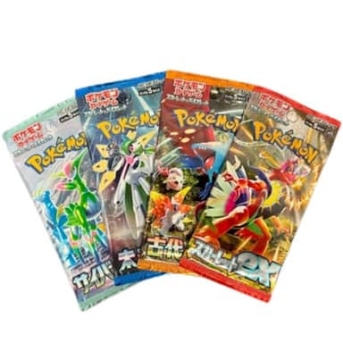 Willekeurige Pokemon Japanse Booster pakket set van 4